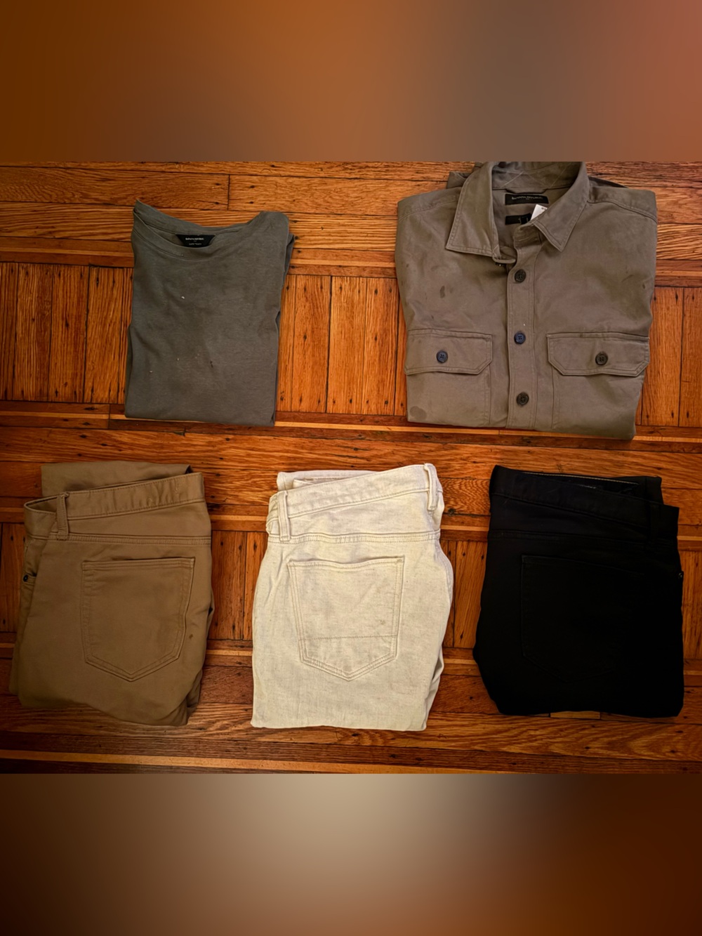 Banana Republic Safari Value Pack - Medium Tops, 34Wx32L Pants